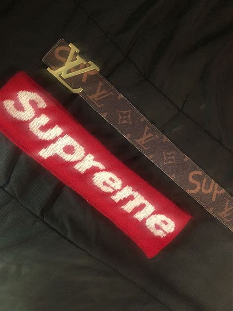 supreme louis vuitton headband for sale|supreme shoes louis vuitton.